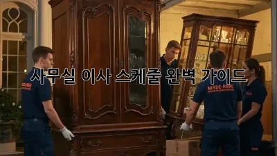 사무실 이사, 스케줄 완벽 가이드!